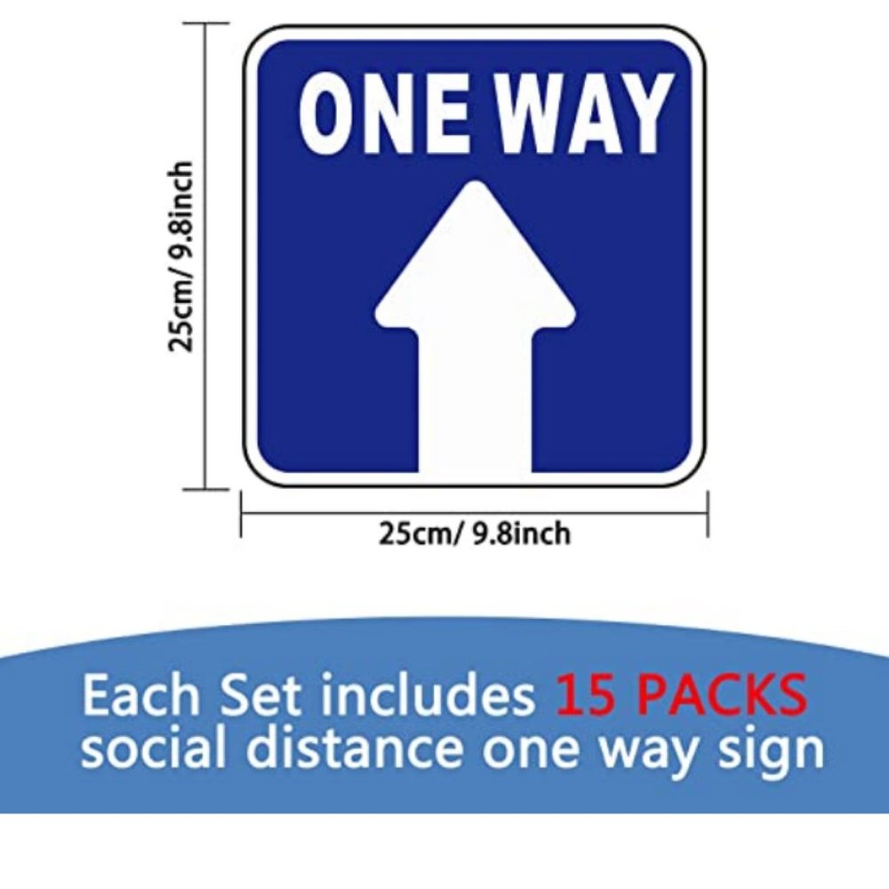 TWO - 15 Pieces One Way Sticker Sign - Picture 2 of 2